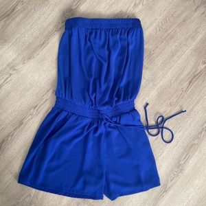 Pink Lily Strapless Romper